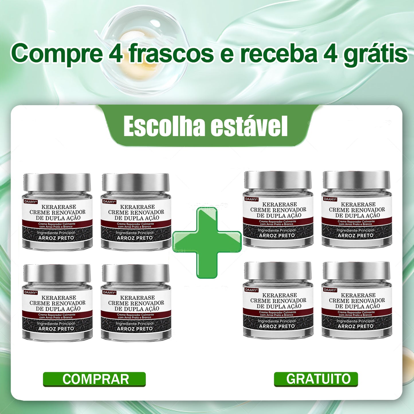 👨‍⚕️🌿𝑫𝑨𝑨𝑴𝒀® KeraErase Creme Renovador de Dupla Ação