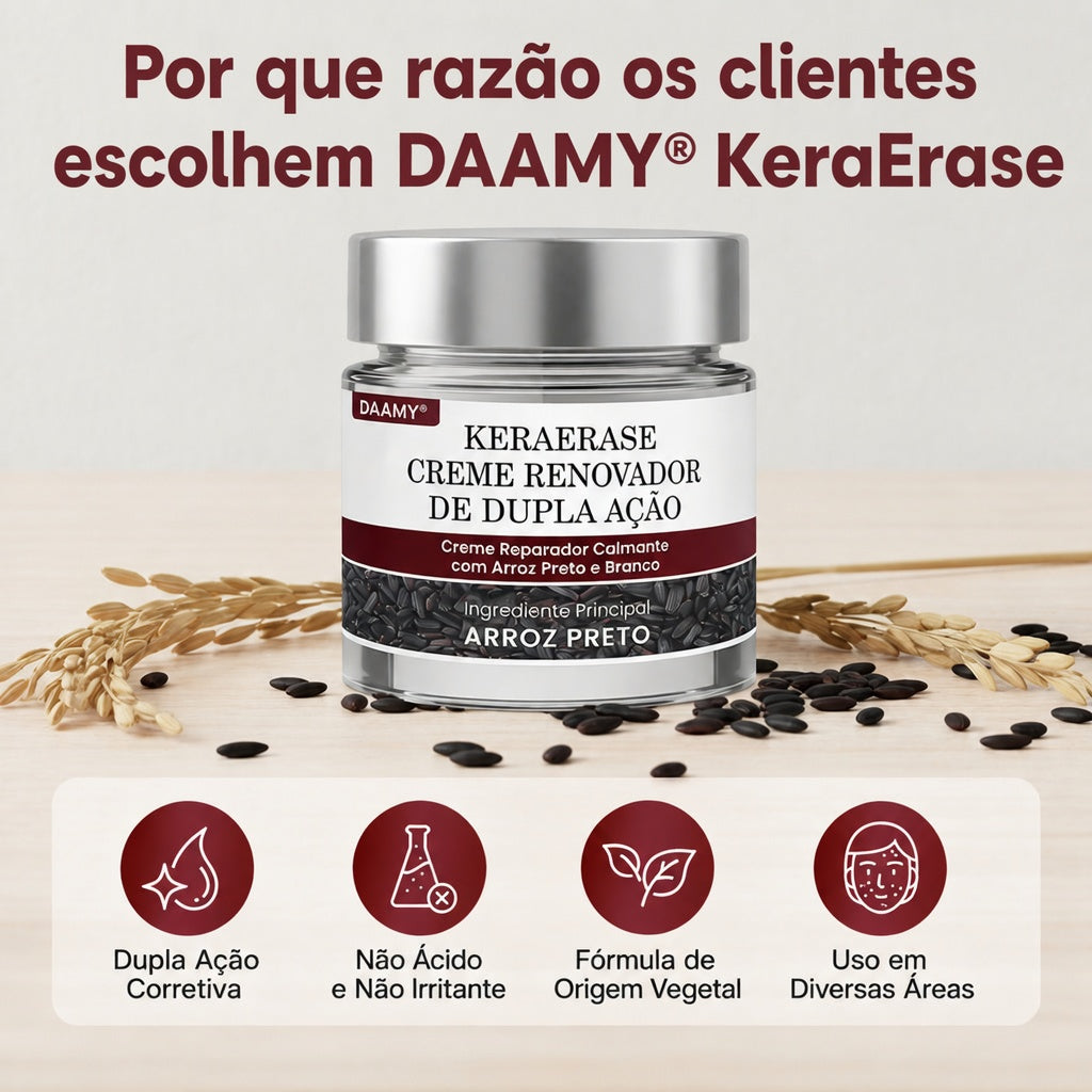 🌿🔥𝑫𝑨𝑨𝑴𝒀® KeraErase Creme Renovador de Dupla Ação