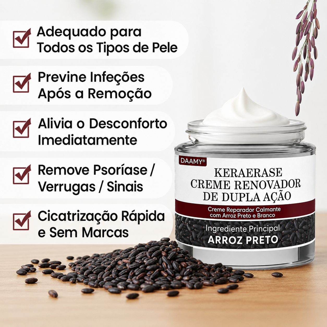 🌿🔥𝑫𝑨𝑨𝑴𝒀® KeraErase Creme Renovador de Dupla Ação